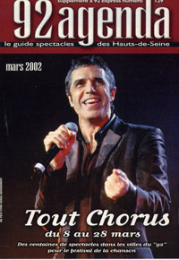 Julien Clerc fait la couverture dans Tout Chorus en 2002