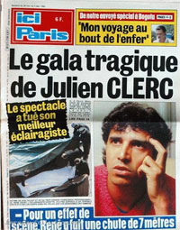 Julien Clerc en couverture d'Ici Paris