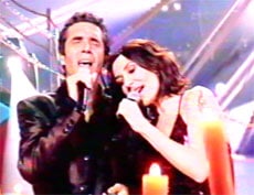 Julien Clerc et Zazie chantent "Entrer dans la lumière"