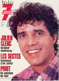 Julien Clerc dans Télé 7 Jours 1985