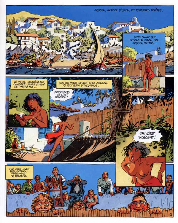 Planche de la BD la bande à Julien présentant Melissa