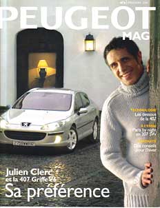 Couverture de Peugeot Mag avec Julien Clerc