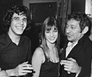 Serge Gainsbourg, Jane Birkin et Julien Clerc