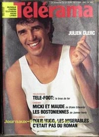 Julien Clerc en couverture de Telerama