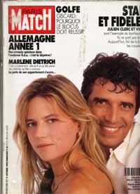 Julien Clerc et Virginie � l'honneur dans Paris Match