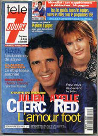 Julien Clerc et Axelle Red dans tele7jours en 1998