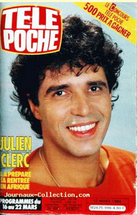 Julien Clerc dans Télé Poche 1985